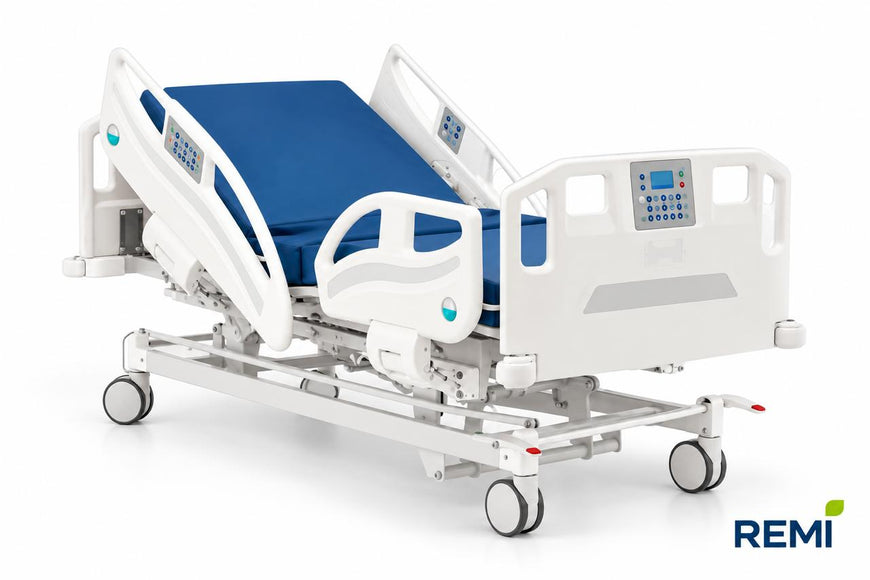 Cama Hospitalaria Eléctrica de Lujo 5 Posiciones CPR / UCI