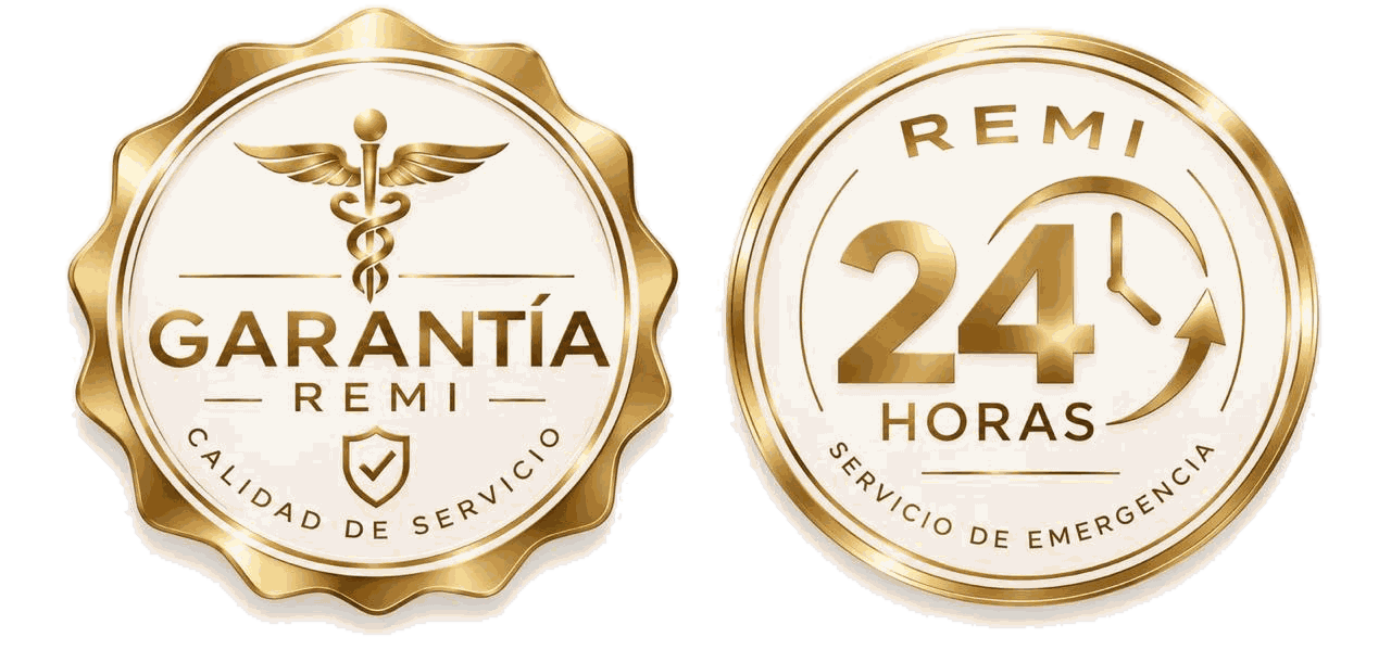 Sellos de REMI: garantía por calidad de servicio y servicio de emergencia 24 horas